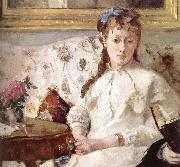 Berthe Morisot Detail of artist-s mother and his sister oil on canvas